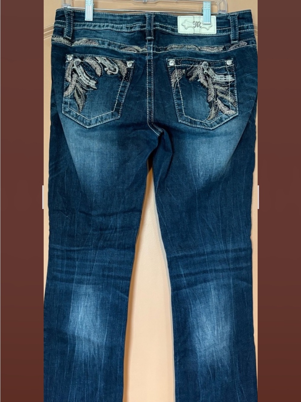 Miss Me Indigo Embroidered Boot-Cut Jeans